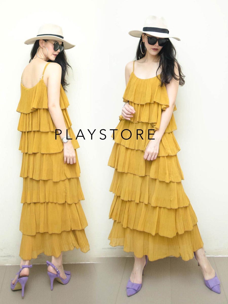 เสื้อผ้าผู้หญิง HeaVeN-7STePs -PLEAT-MAXiDReSS-5